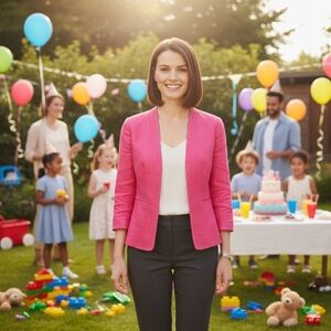 J.crew Linen Pink jacket Size 2